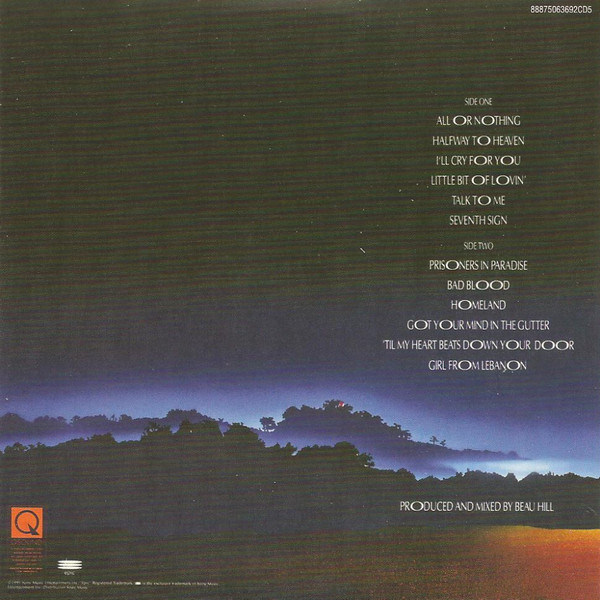 Europe  Prisoners in Paradise; Remastered : Front + Inlay